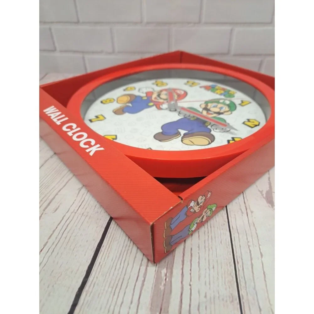 Red Super Mario Wall Clock Mario&Lugi 10